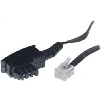 Cabo S/CONN 3m TAE F - RJ11 preto transparente
