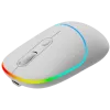 Rato Canyon MW-22 CNS-CMSW22SW – 2 em 1 Bluetooth/2,4 GHz – ótico – 800/1200/1600 DPI – 4 botões – iluminação RGB – recarregável – branco neve