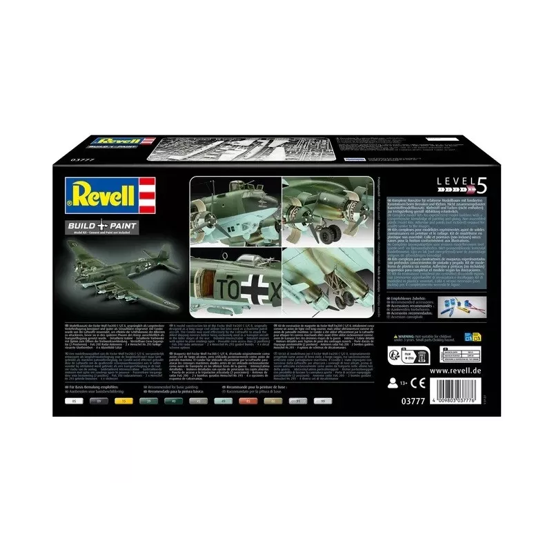 Modelo de avião em plástico REVELL Fendt 728 Vario kit de montagem à escala REV-03777