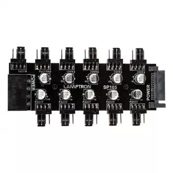 Hub de ventoinhas PWM de 10 vias Lamptron SP105
