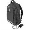 Mochila para portátil Tellur Companion 15,6 polegadas com porta USB, preto
