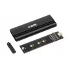 Caixa para SSD IBOX HD-07 para 1x unidade M.2, USB 3.2 Gen 2 (10 Gbit/s), USB-C, preto