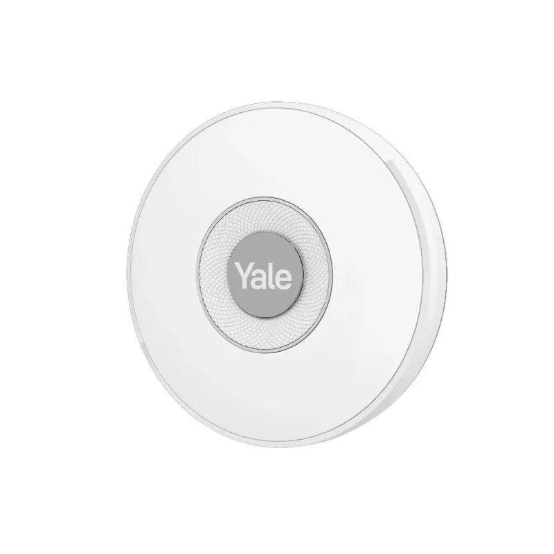 Sirene interior Yale sem fios cinzento, branco