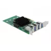Placa DeLOCK PCI Express x4 para 4 x USB 3.0 externo Quad Channel - formato Low Profile