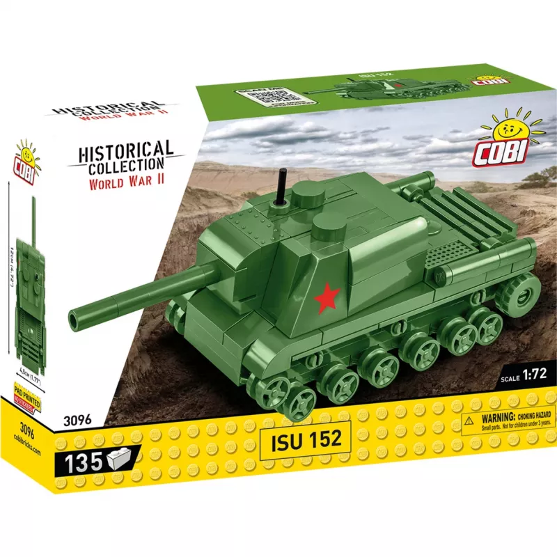 Conjunto de construção Cobi ISU 152 – tema Segunda Guerra Mundial, 135 peças, verde