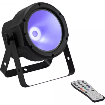 Projetor de chão LED EUROLITE SLS-30 COB UV 30W – UV COB 30 W para iluminação de palco e efeitos