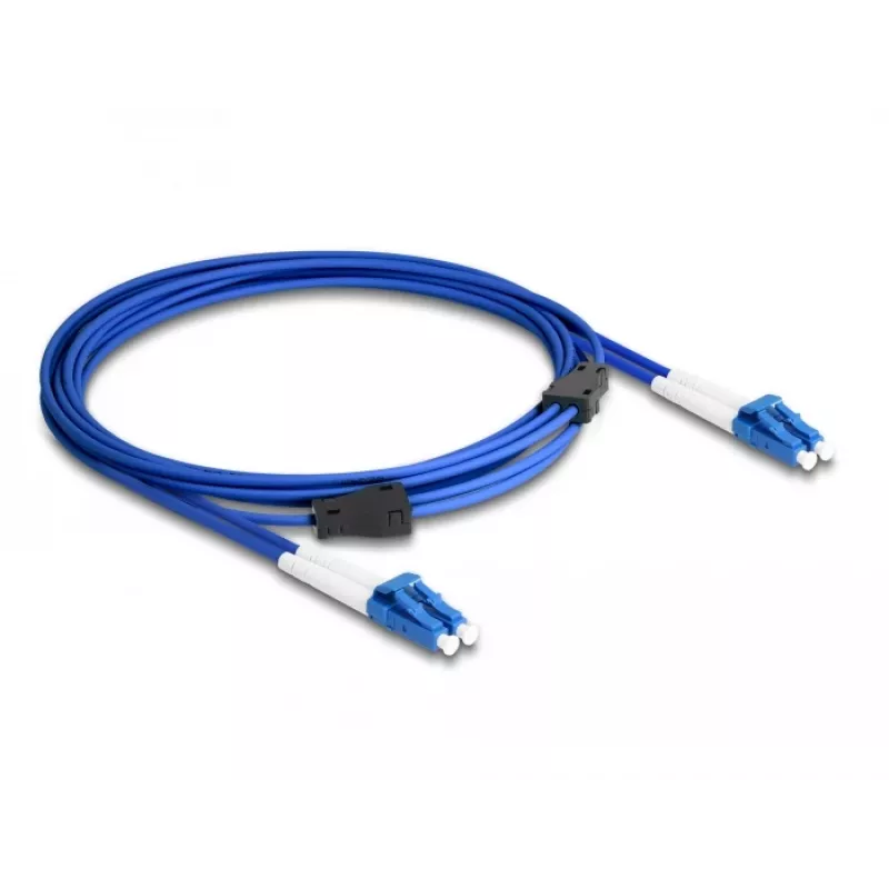 Cabo de fibra ótica DeLOCK LC duplex para LC duplex OS2 3m