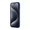 Capa de proteção magnética Nillkin LensWing para Apple iPhone 16 Pro Max — azul, compatível com MagSafe, rebordo elevado da câmara