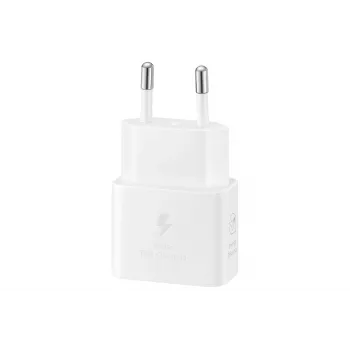 Carregador USB-C de parede Samsung EP-T2510 25W branco, carregador rápido universal para interior com PPS