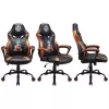 Cadeira gaming para PC Subsonic SA5573-D4 assento acolchoado preto laranja