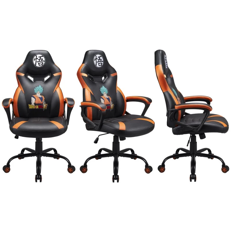 Cadeira gaming para PC Subsonic SA5573-D4 assento acolchoado preto laranja