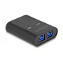 Comutador USB DeLOCK 2 PC para 1 dispositivo 5 Gbps preto