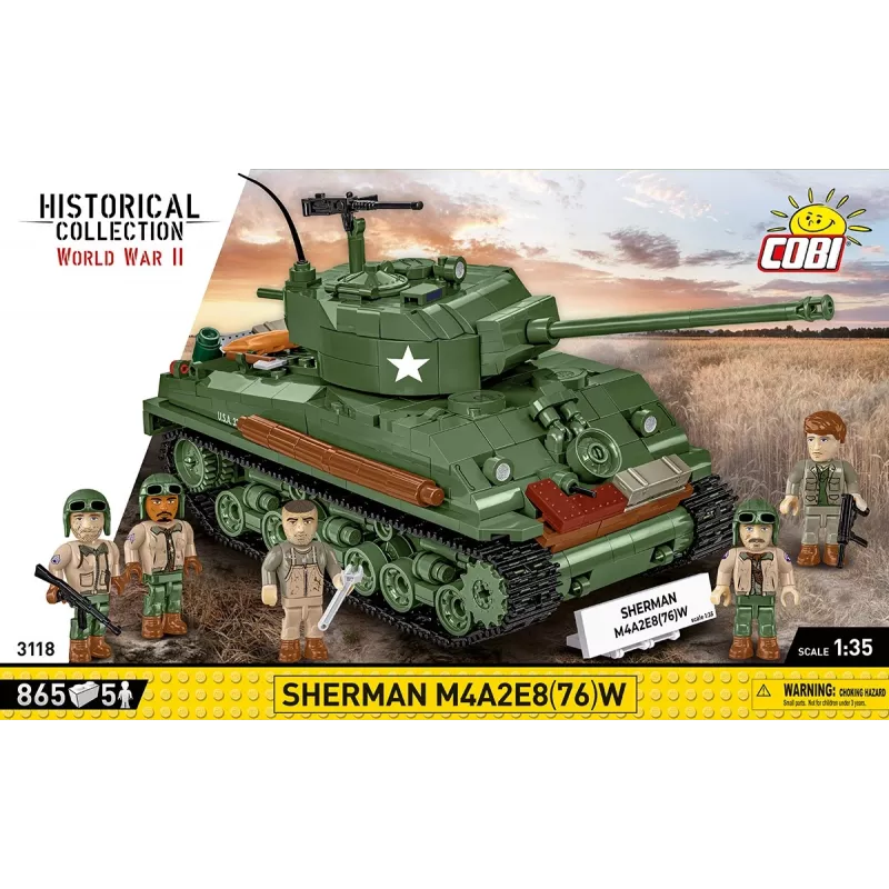 Blocos de construção Sherman M4A2E8 865 peças