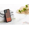 Capa para smartphone man and wood para iPhone 11 Pro Max — padrão xadrez castanho, bordo preto