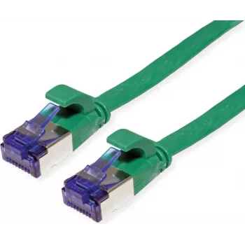 VALUE Cabo de rede Cat.6A (Classe EA) FTP, extraplano, verde, 3 m (21.99.2143)