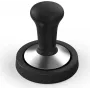 Conjunto de compactação Xavax, tamper 58 mm, aço inoxidável, com tapete de compactação, antiderrapante, preto (00111285)