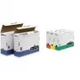 Caixa de arquivo Fellowes R-Kive PRIMA, branco-azul (B)80 mm em cartão 100% reciclado, 100% reciclável (0026401)