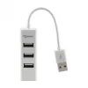 Sbox H-204W hub USB de 4 portas branco coco