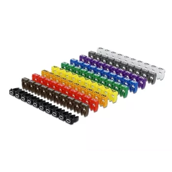 Fixador de cabos DeLOCK 18304 cores sortidas