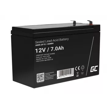 Bateria para UPS Green Cell AGM04 12V 7Ah chumbo-ácido selada (VRLA) preto, 1 unid.