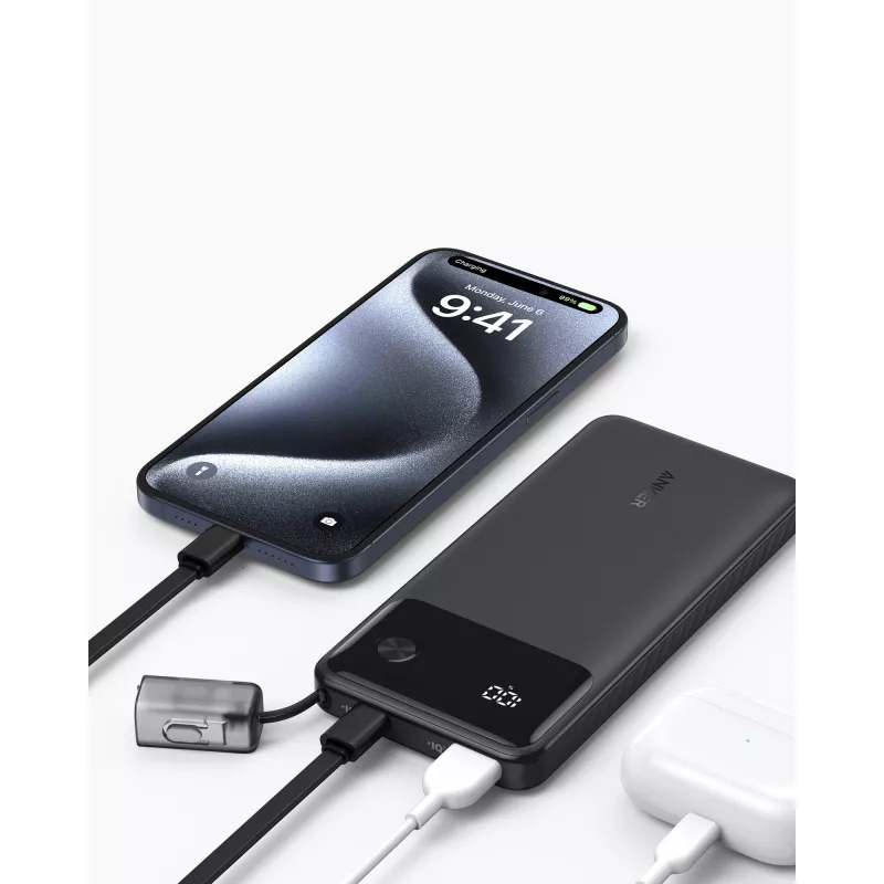 Anker Innovations Power Bank 10.000 mAh 22,5 W Preto (A1388G11)