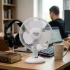 Adler | AD 7302 | Ventilador de mesa | branco | diâmetro 23 cm | número de velocidades 2 | oscilação | 60 W | Não