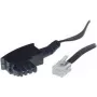 S/CONN 10m TAE-F – RJ11 preto transparente ShiverPeaks