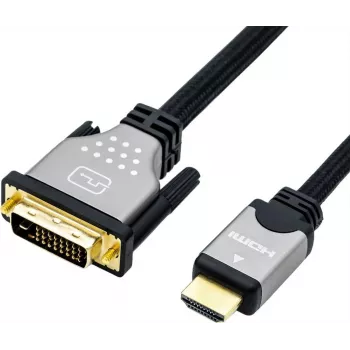 Adaptador de cabo de vídeo ROLINE 11.04.5876 1,5 m HDMI Type-A (standard) DVI-D preto - prateado (11.04.5876)