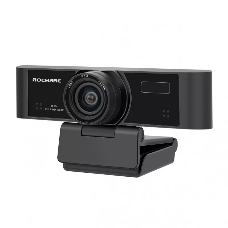 Webcam ROCWARE RC15 resolução 720p com microfone integrado