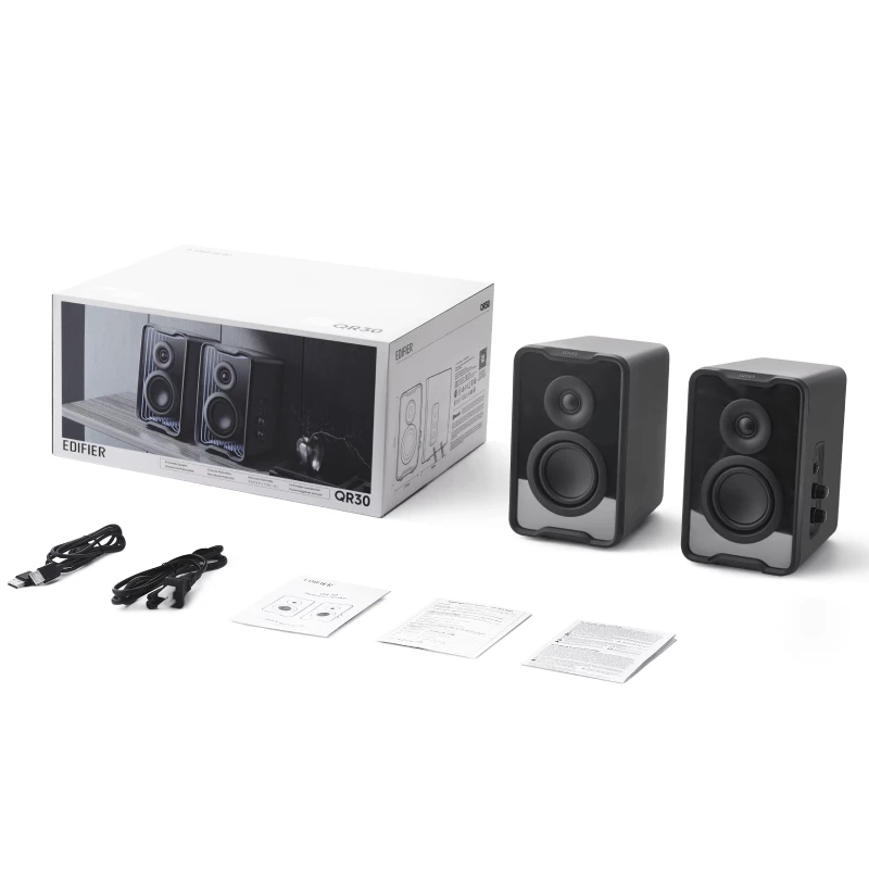 Edifier QR30 Altifalantes de secretária preto Bluetooth RGB retail - Altifalantes (QR30-BK)