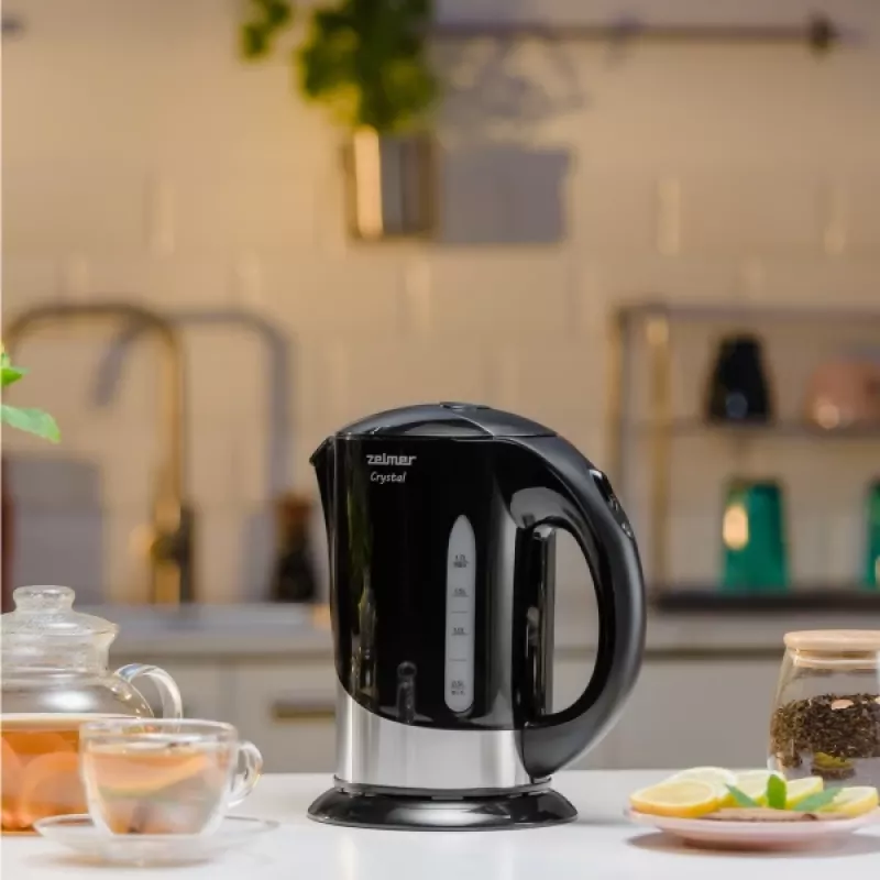 Chaleira elétrica Zelmer 1,7 l 1850 W preta
