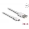 Cabo de carregamento USB DeLOCK 87866 para iPhone iPad iPod 30 cm