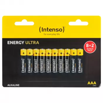 Pilhas Intenso Energy Ultra AAA LR03 pack de 10 película retrátil