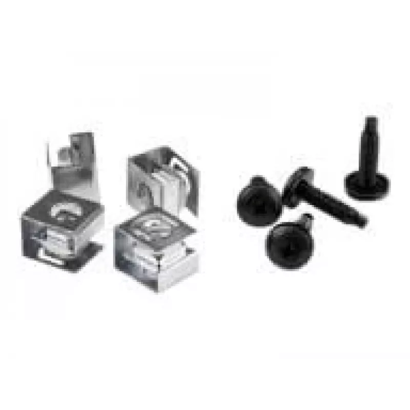 Parafusos de rack de servidor e porcas gaiola deslizantes StarTech.com – 10-32 – Parafusos de montagem em rack e porcas gaiola deslizantes – pack de 50