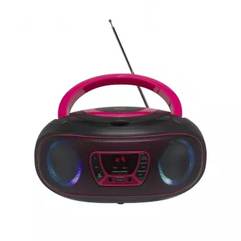 Denver TCL-212BT rosa leitor de CD leitor de CD portátil preto, rosa