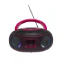 Denver TCL-212BT rosa leitor de CD leitor de CD portátil preto, rosa
