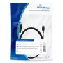 Cabo de carregamento e sincronização MediaRange MRCS184 USB 2.0 para Micro-USB 2.0 conector macho 1,8 m preto