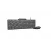 Conjunto de teclado e rato com fios Lenovo 310 (inglês dos EUA) — teclado de tamanho completo, cabo de 1,8 m, rato ótico ambidestro de 2000 DPI