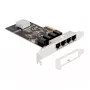 DeLOCK placa PCI Express x4 4 x RJ45 Gigabit LAN RTL8111 - PCIe - RJ-45 - PCIe 2.0 - prateado - PC - Windows 10 - Windows 11 - Windows 8.1 (88618)