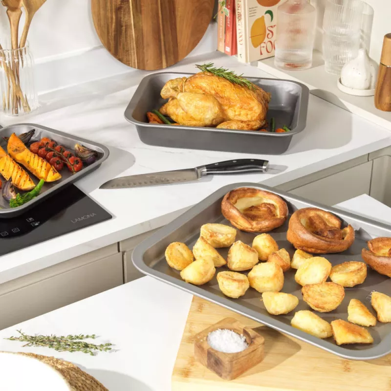 Tabuleiro de forno Salter BW13666 35 cm — antiaderente, adequado à máquina de lavar louça