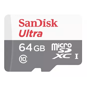 MicroSDXC SanDisk 64GB Classe 10 UHS-I SDSQUNR-064G-GN3MN