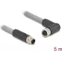 Cabo sensor/atuador DeLOCK 80545 5 m RST M12 cinzento