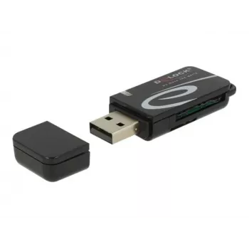 Leitor de cartões DeLOCK Mini USB 2.0 com slot SD e micro-SD