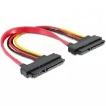 Cabo SATA DeLOCK 84406 22pin / 22pin FM 0,2 m vermelho