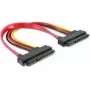 Cabo SATA DeLOCK 84406 22pin / 22pin FM 0,2 m vermelho