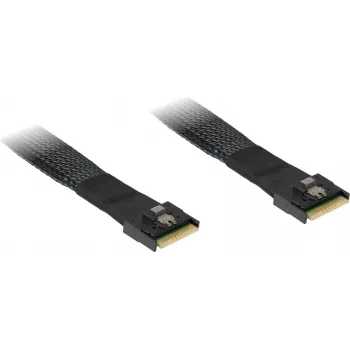 Solução de armazenamento Inter-Tech SFF-8654 8i preta 8 portas internas