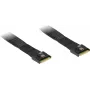 Solução de armazenamento Inter-Tech SFF-8654 8i preta 8 portas internas