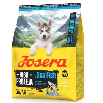 Comida seca para cachorros JOSERA High Protein Junior Sea Fish 3 kg – receita de peixe rica em proteína para cães em crescimento