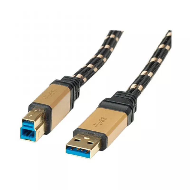 ROLINE Gold - cabo USB - USB Type-A (M) para USB Type-B (M)