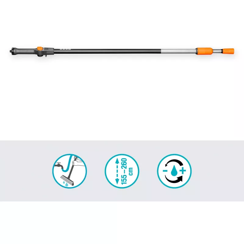 Cabo telescópico Gardena Cleansystem M-XL, 155–260 cm